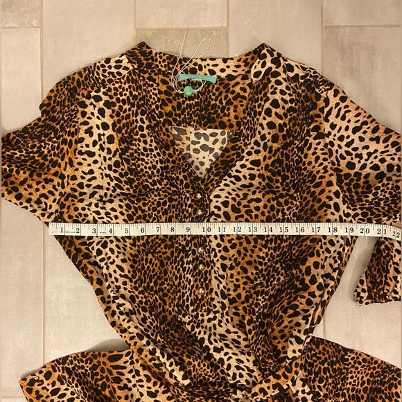 Melissa Odabash Sonja Cheetah Print Maxi Dress Size Small - Picture 10 of 11